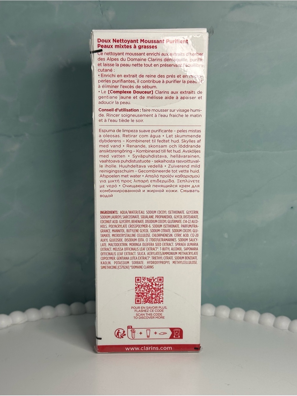 Clarins Purifying Gentle Foaming Cleanser - 4.2oz, New in box - Picture 2 of 4